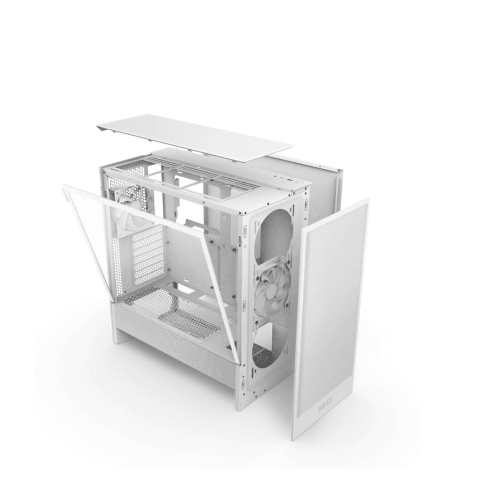 NZXT H5 FLOW RGB EDITION ATX MID TOWER  CASE 2024-White — thumbnail 4 of 5