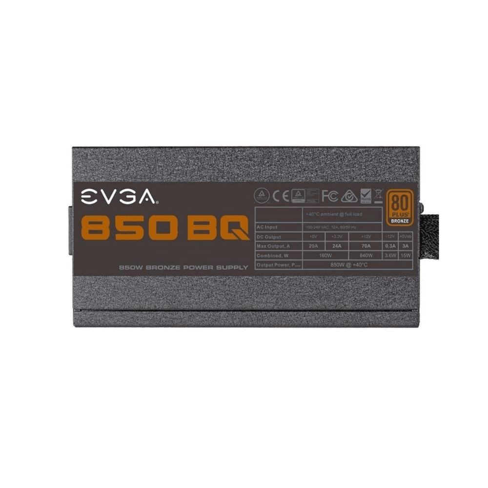 EVGA BQ 850W 80PLUS BRONZE BLACK Power Supply — thumbnail 4 of 5