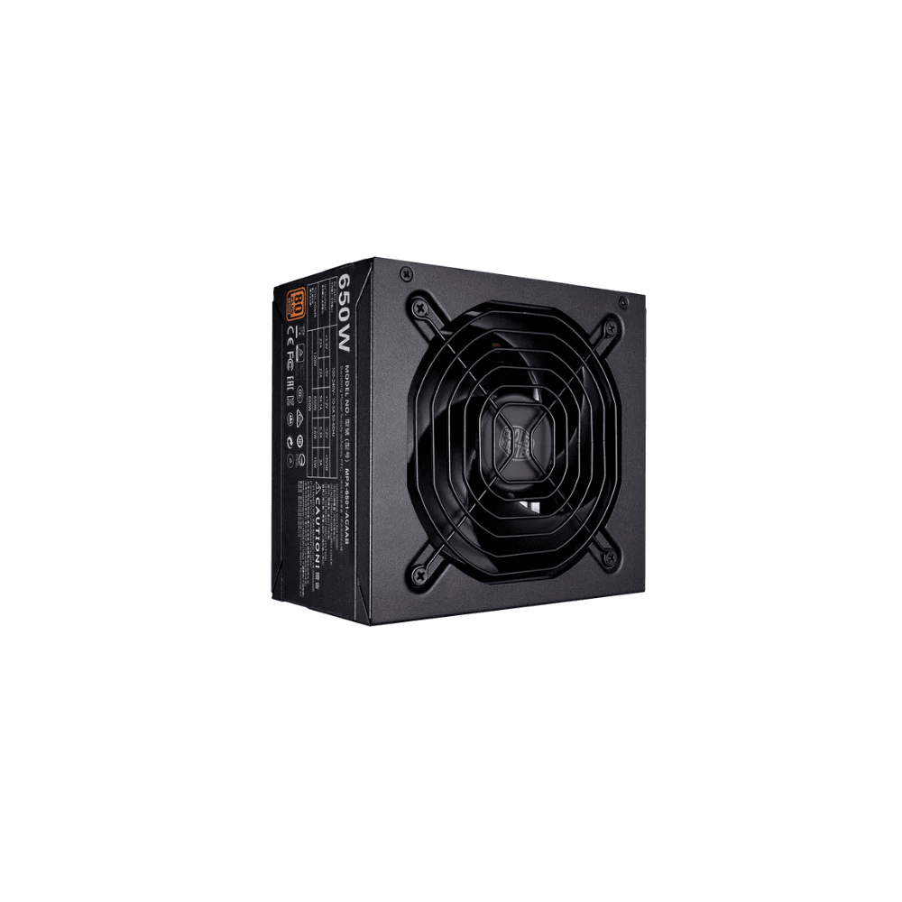 COOLERMASTER MWE 650W 80+PLUS BRONZE BLACK Power Supply — thumbnail 2 of 3