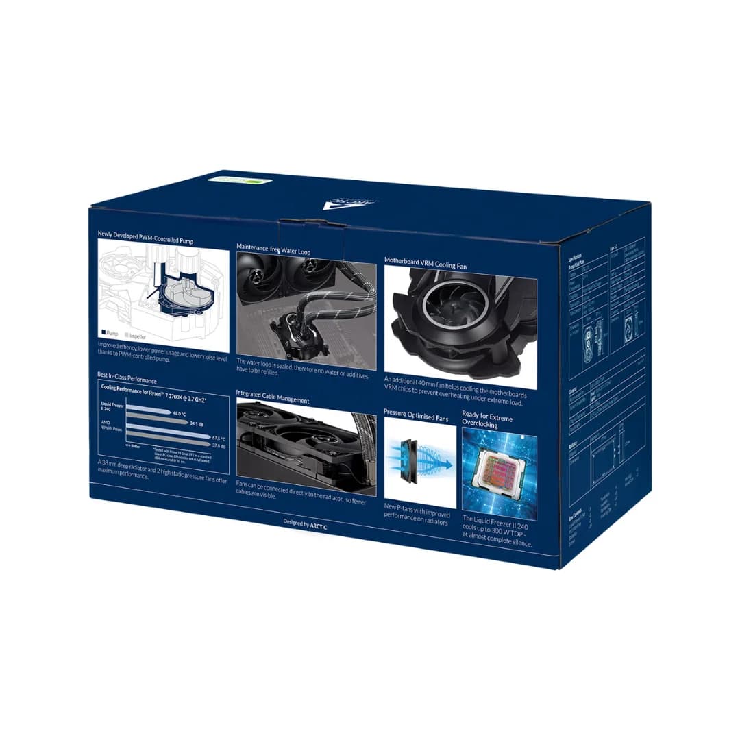 Arctic Liquid Freezer II 240 AIO Cooler Black — thumbnail 8 of 8