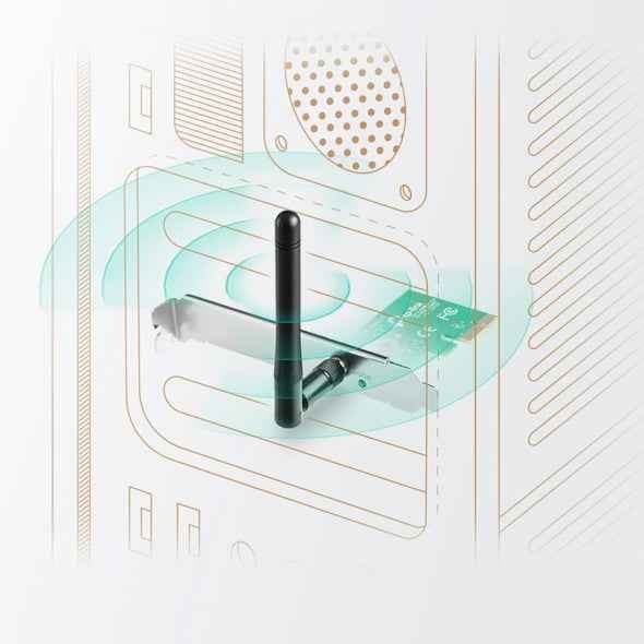 TP-Link TL-WN781ND, 150Mbps Wireless N PCI Express Adapter — thumbnail 4 of 4
