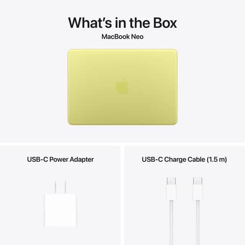 Apple 13" MacBook Neo A18 Pro 6-Core CPU -8GB RAM - 256GB SSD - 5-Core GPU - Arabic(Citrus) — thumbnail 9 of 9