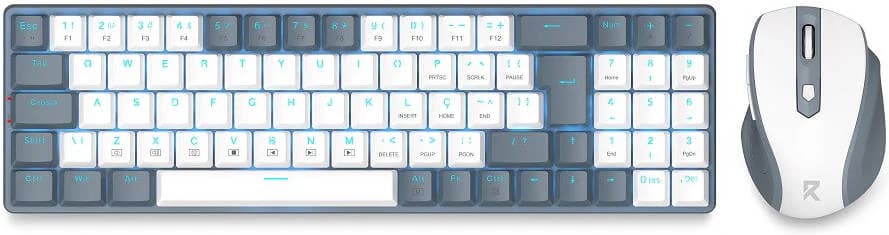 Redragon 94key low profile combo BS-8772 (Grey/White) — thumbnail 3 of 4