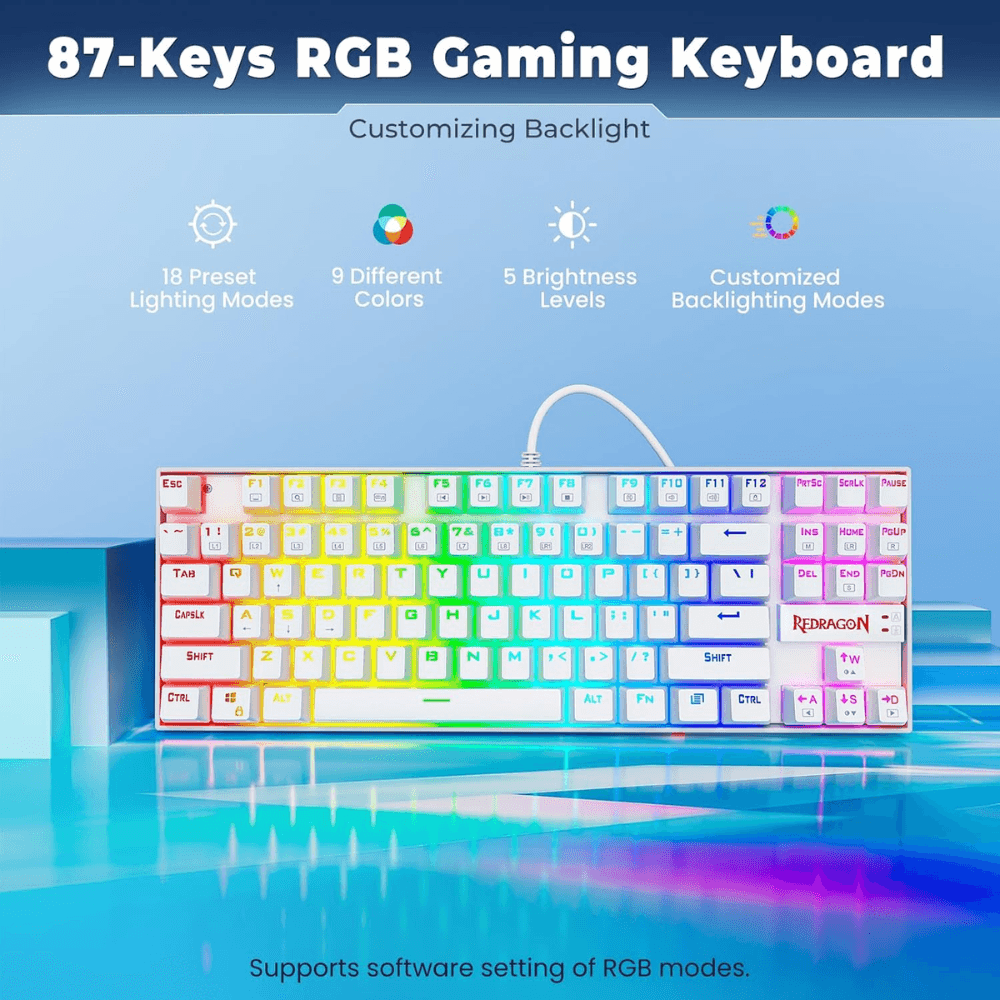 REDRAGON KUMARA K552 White Mechanical Gaming Keyboard — thumbnail 4 of 8
