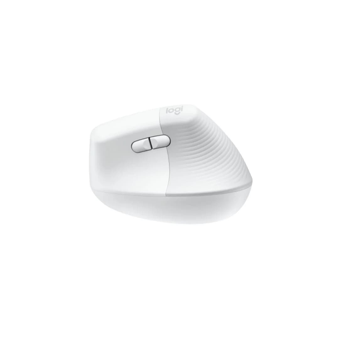 Logitech Lift Vertical Ergonomic, Bluetooth, Wireless Mouse - White — thumbnail 3 of 4