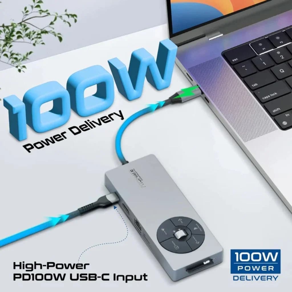 Promate CommandHub-Pro USB-C Hub - 14-in-1 — thumbnail 6 of 7