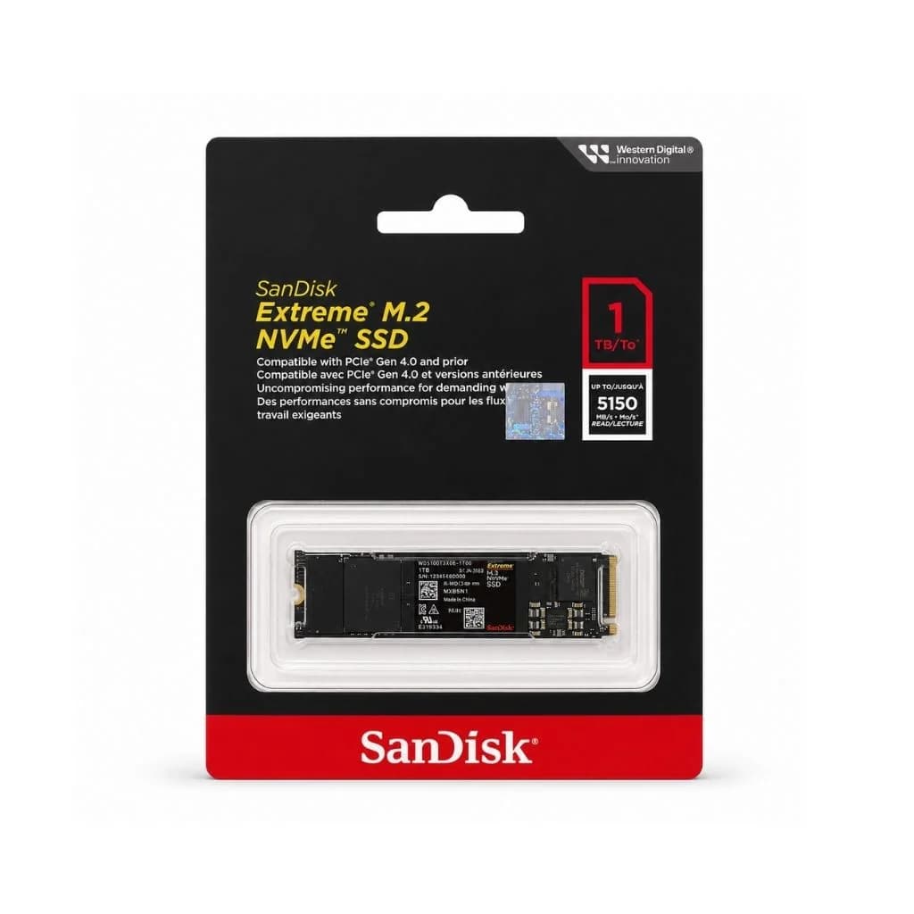 SanDisk Extreme 1TB NVMe SSD - M.2 2280 PCIe Gen 4