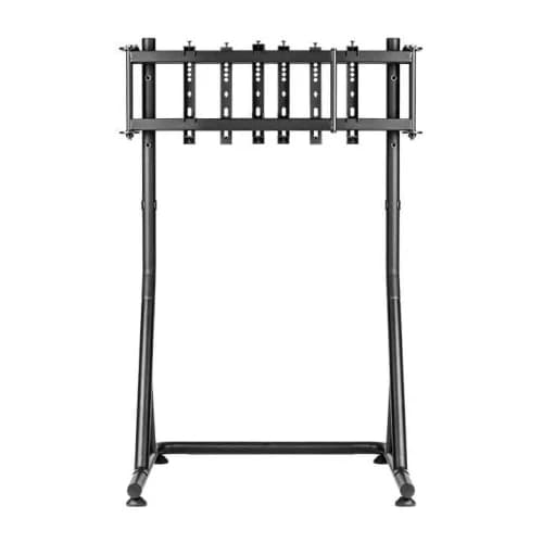 Thermaltake Triple Racing Monitor Stand – Steel Frame, Up to Three 32″ Displays, VESA Mount, Height Adjustable (920–970 mm), Folds Backward — thumbnail 3 of 10