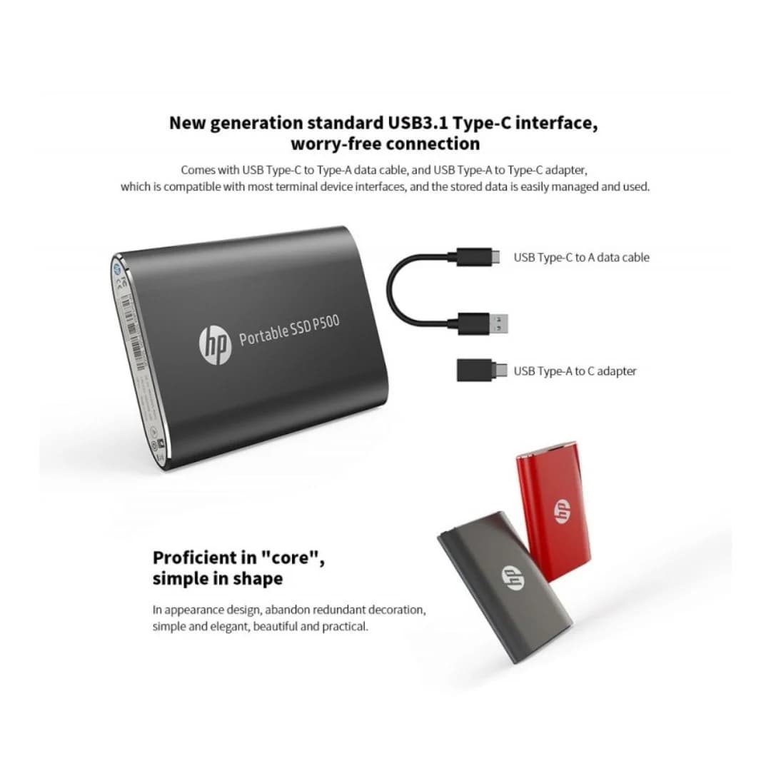 HP SSD P500 Series 250GB Portable SSD External Storage — thumbnail 4 of 4