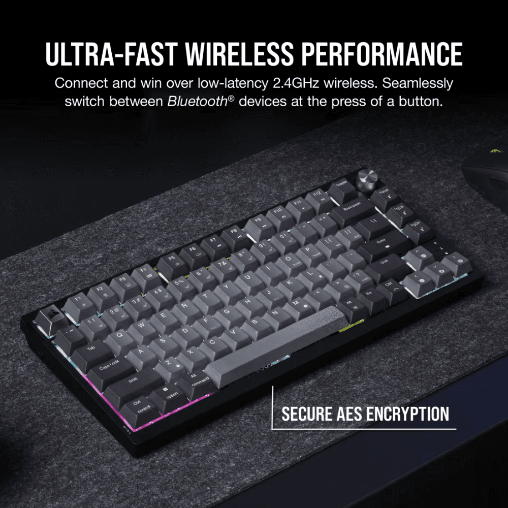 CORSAIR K65 PLUS WIRELESS 75% RGB Mechanical Gaming Keyboard — thumbnail 5 of 6