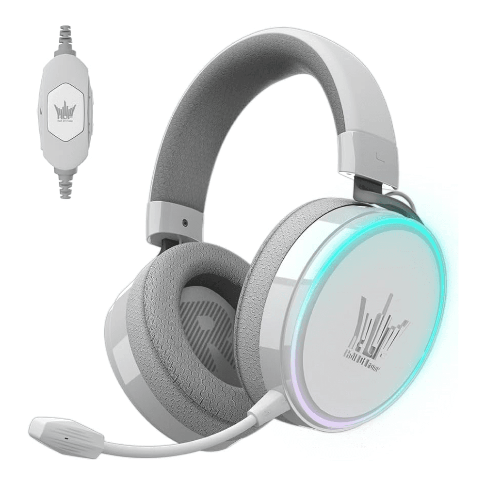 GALAX HOF Maestro Matte 7.1 USB RGB Gaming Headset – Glossy White