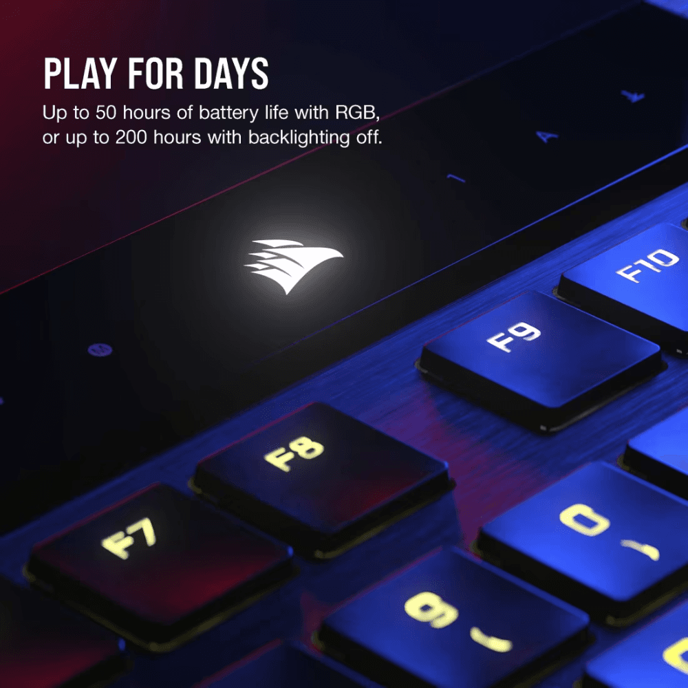 CORSAIR K100 AIR WIRELESS RGB Ultra-Thin Mechanical Gaming Keyboard — thumbnail 4 of 5