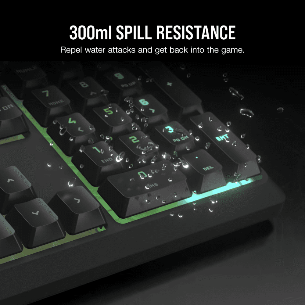 CORSAIR K55 CORE RGB Gaming Keyboard – Black — thumbnail 4 of 4