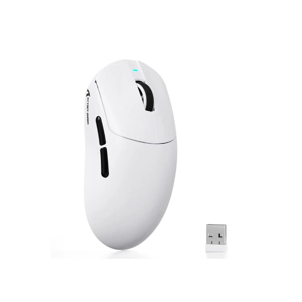ATTACK SHARK X8 Ultra Tri-mode Wireless Gaming Mouse - White