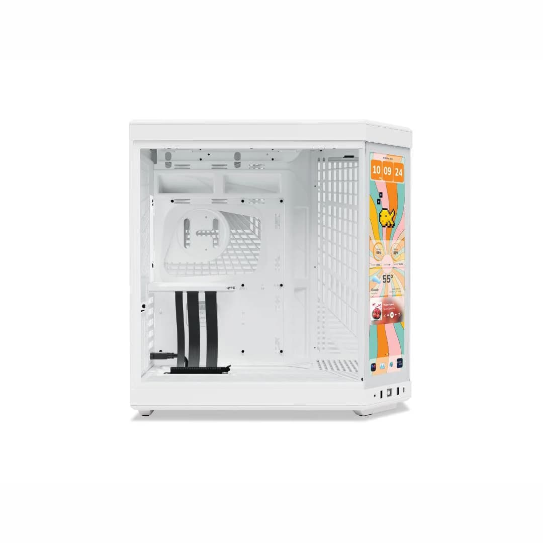 HYTE Y70 touch infinite Mid Tower ATX Case - Snow White — thumbnail 2 of 6