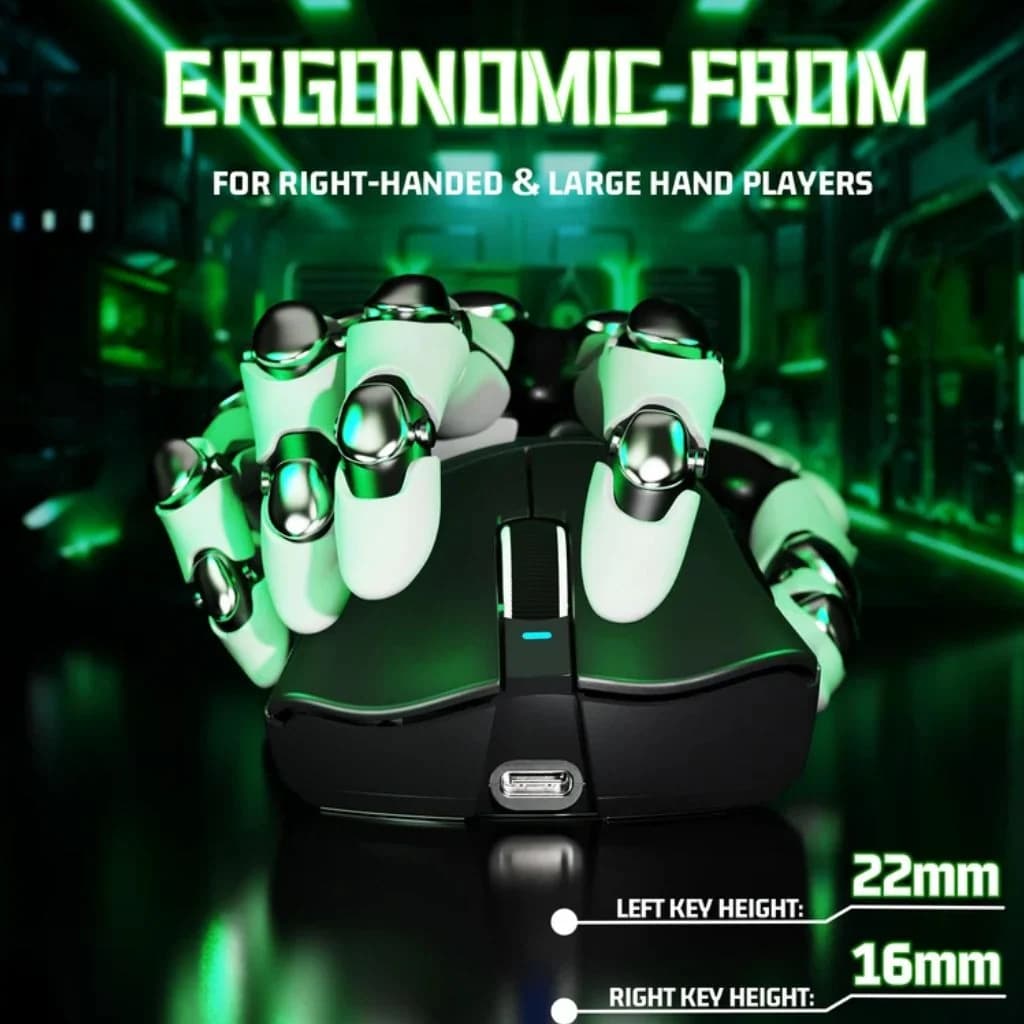 Attack Shark V3 Wireless Gaming Mouse - Black — thumbnail 3 of 5