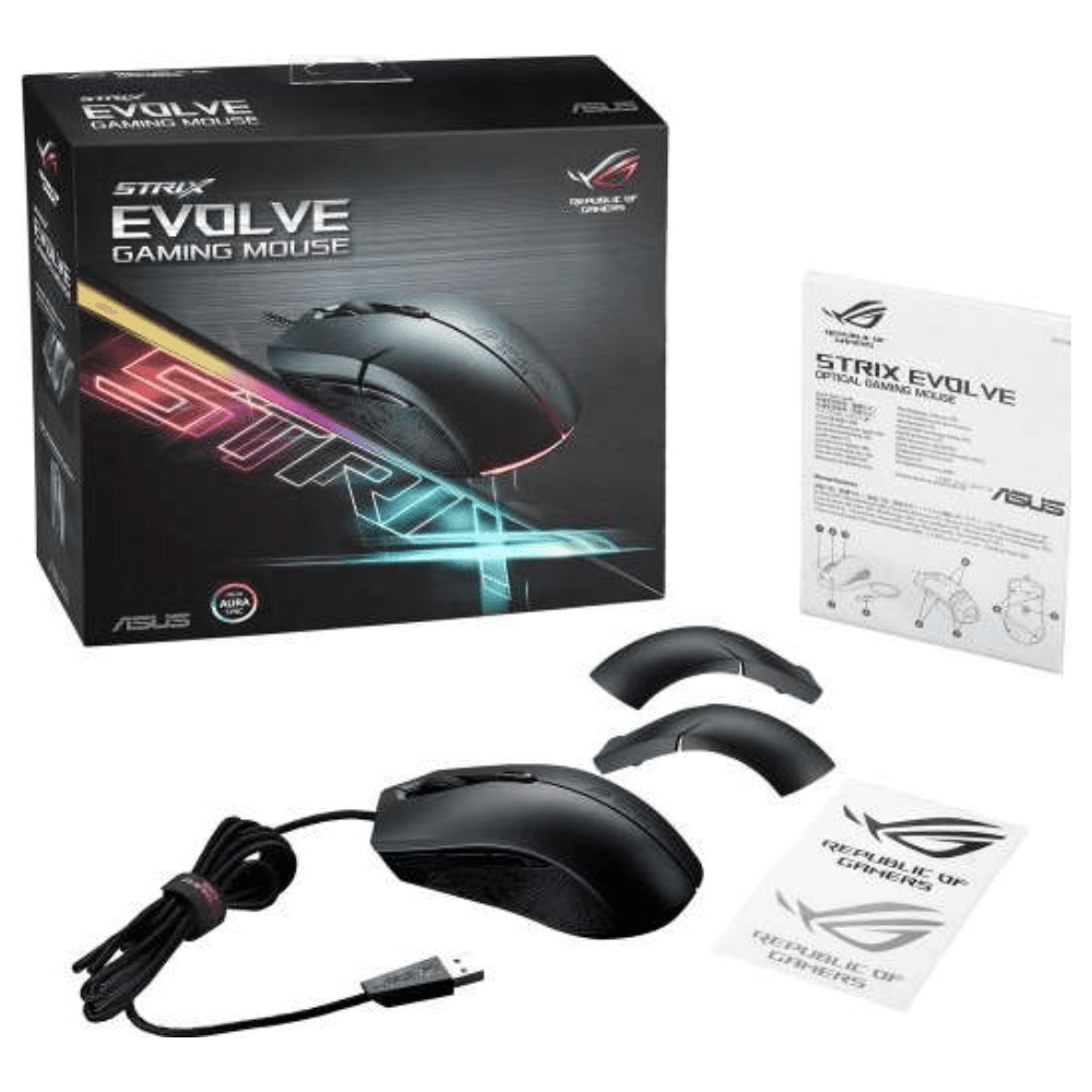 ASUS GAMING MOUSE ROG STRIX EVOLVE P302 BLACK