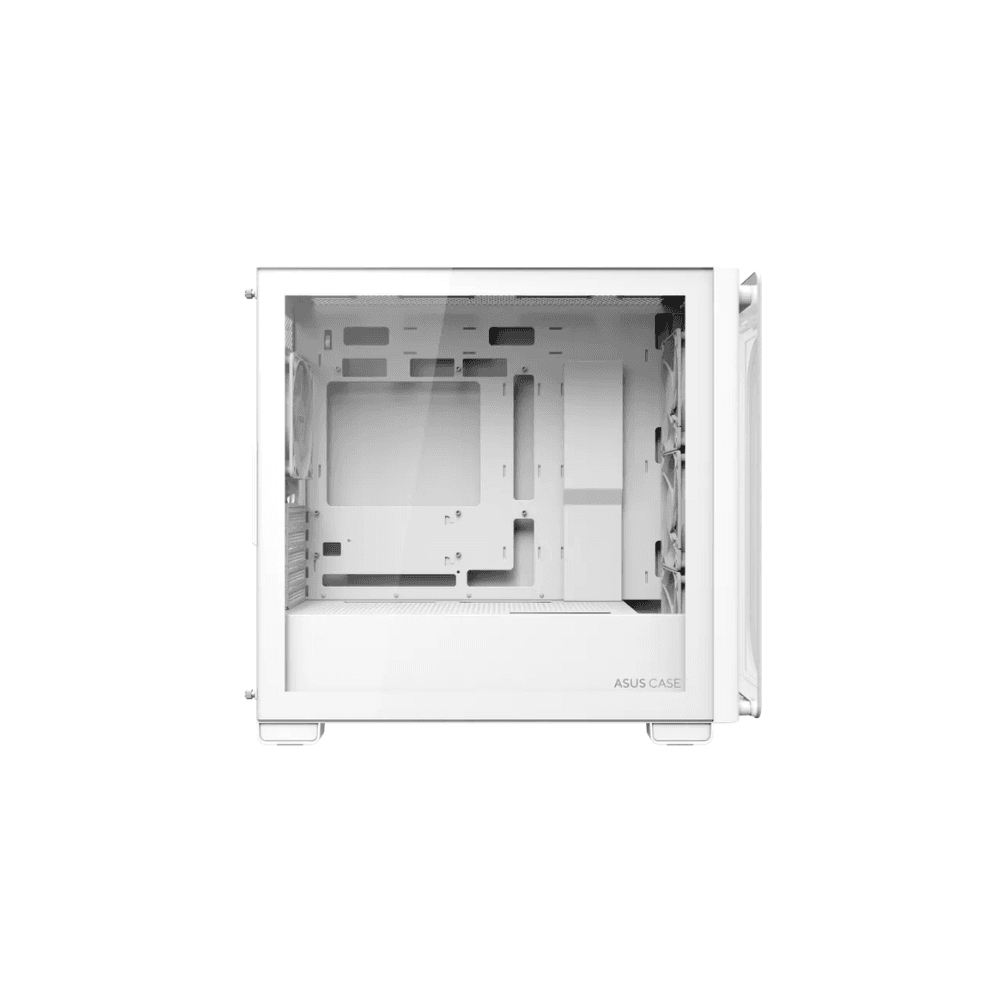 ASUS A23 PLUS ARGB Micro-ATX Gaming Case – Tempered Glass White — thumbnail 4 of 9