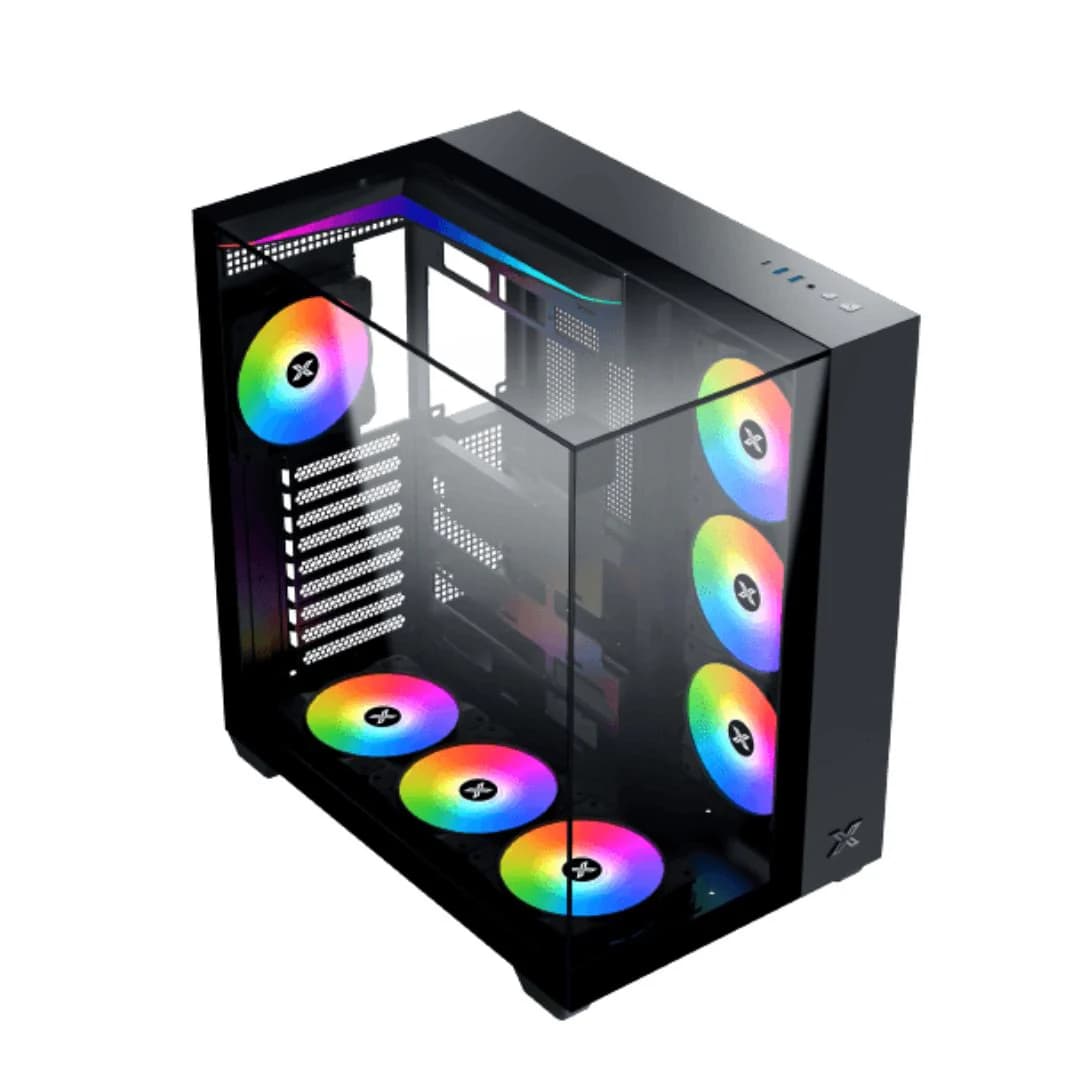 Xigmatek Aqua V Mid Tower Case - Black — thumbnail 2 of 5