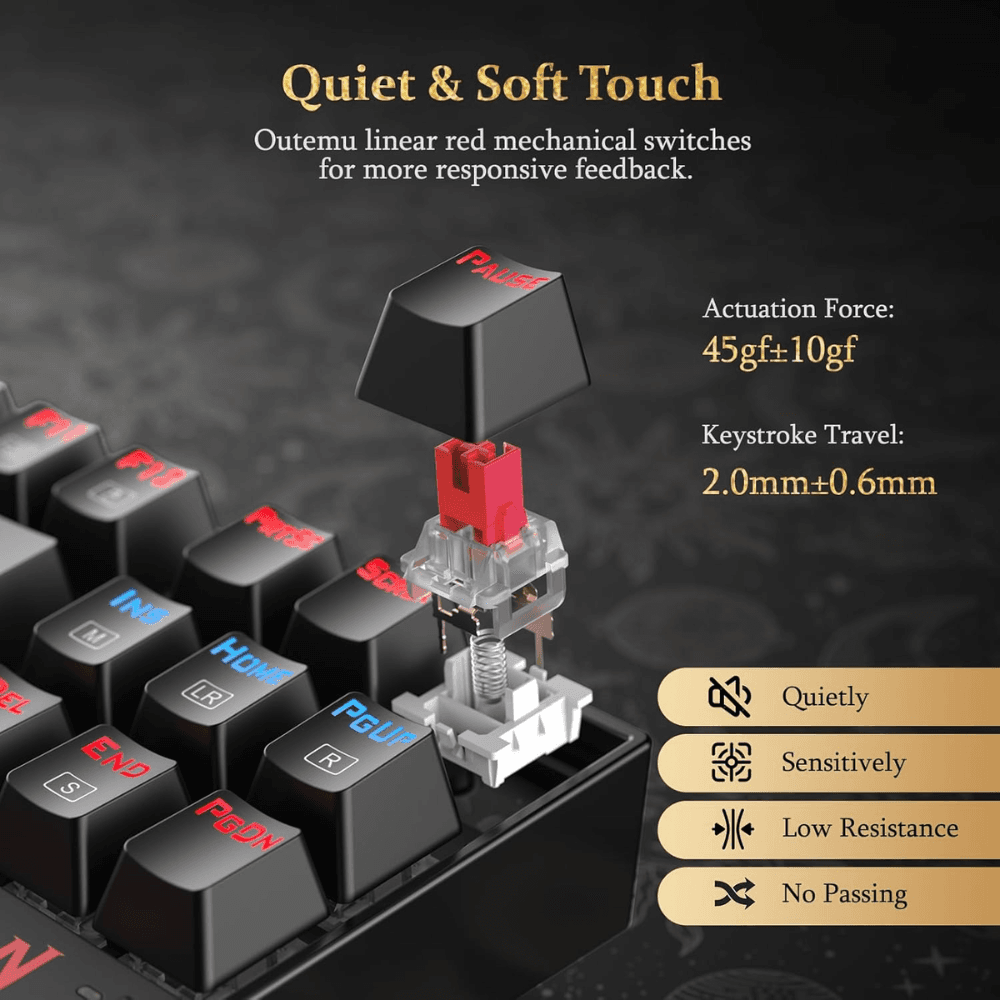 REDRAGON KUMARA K552 Mechanical Gaming Keyboard — thumbnail 4 of 7