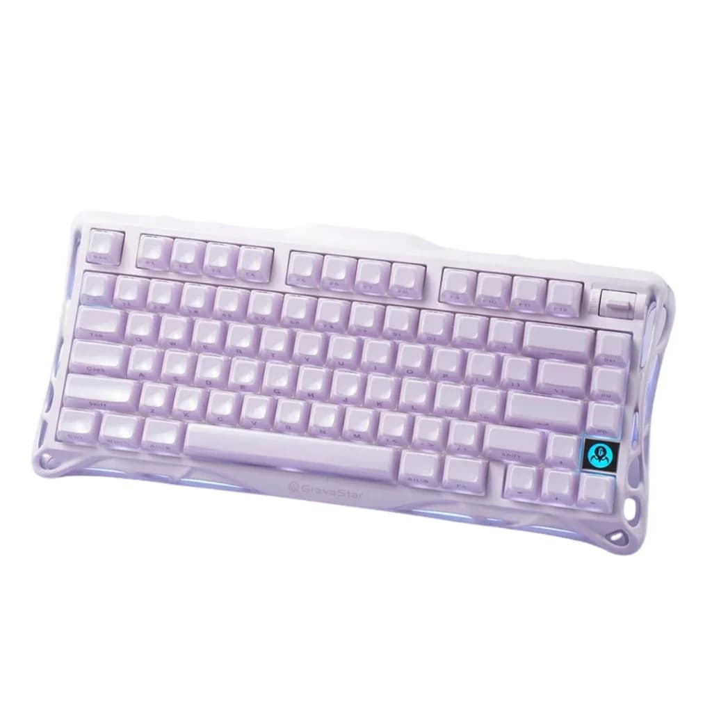 Gravastar Mercury K1 Wireless Gaming Keyboard- Lavender Purple