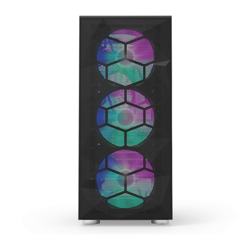 CASE MONTECH X3 BLACK WITH 6 FANS — thumbnail 2 of 6