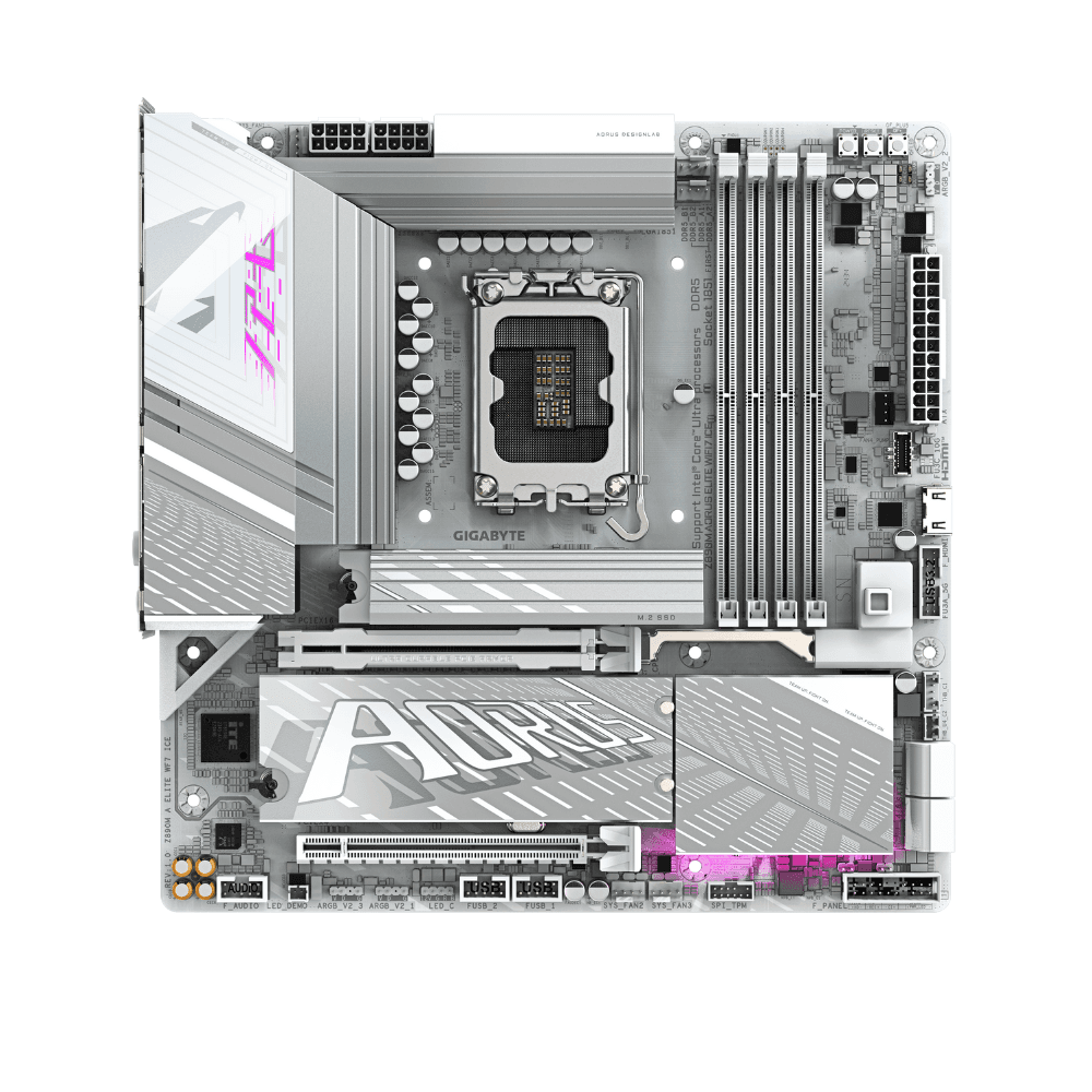 GIGABYTE Z890M AORUS ELITE WIFI7 ICE LGA 1851 — thumbnail 2 of 5
