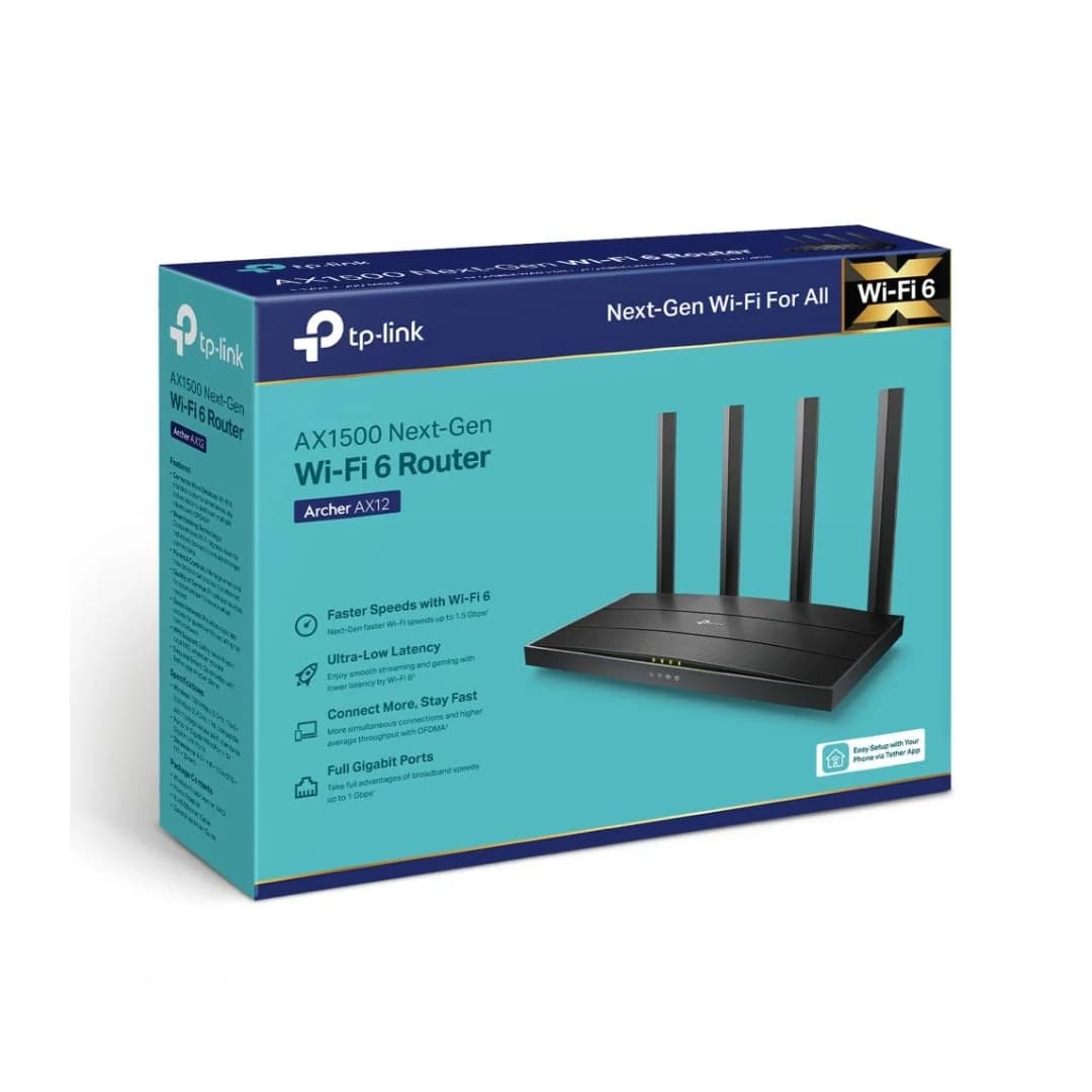 TP-Link Archer AX12, AX1500 Wi-Fi 6 Router — thumbnail 4 of 5