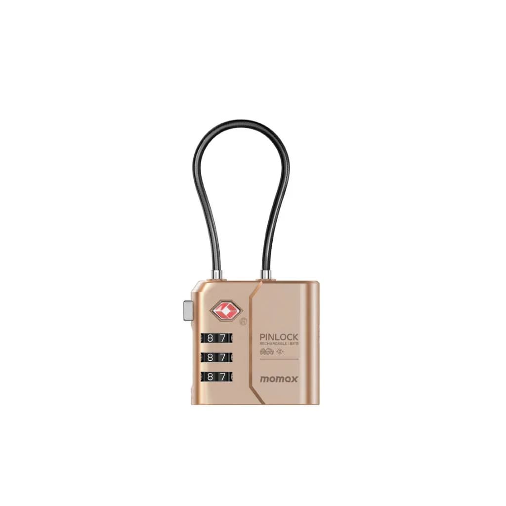 Momax PinLock Find My Locator with TSA Padlock - Desert Titanium — thumbnail 2 of 3