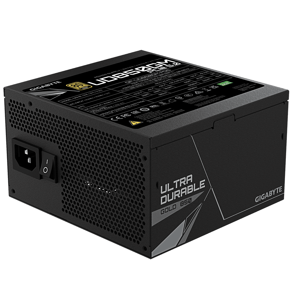 GIGABYTE UD850GM 850W 80+PLUS GOLD BLACK Power Supply — thumbnail 7 of 7