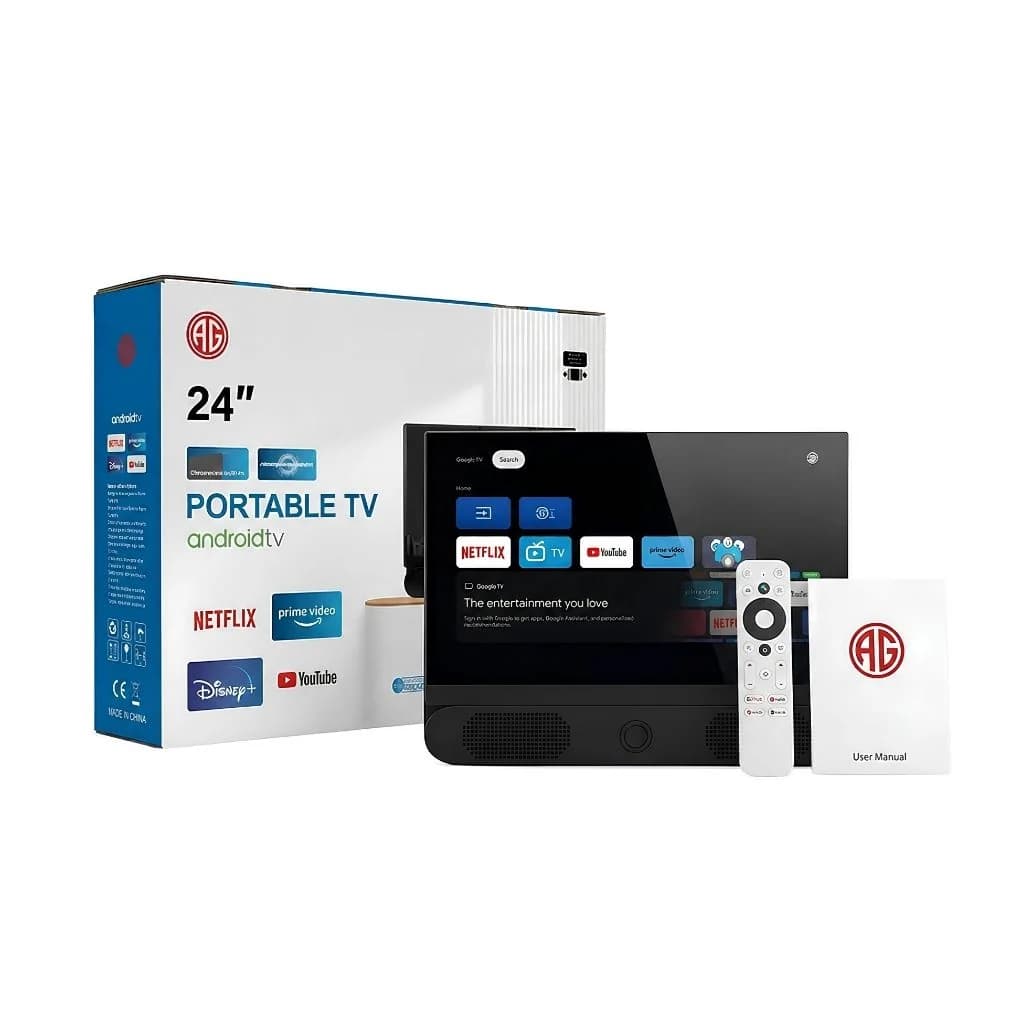 Raptor 24" Portable Smart TV - Full HD, 10000mAh Battery - Black — thumbnail 2 of 7