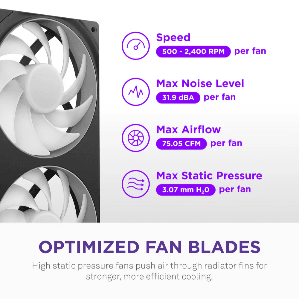 NZXT KRAKEN CORE 360mm RGB BLACK RL-KR36C-B1 — thumbnail 3 of 6