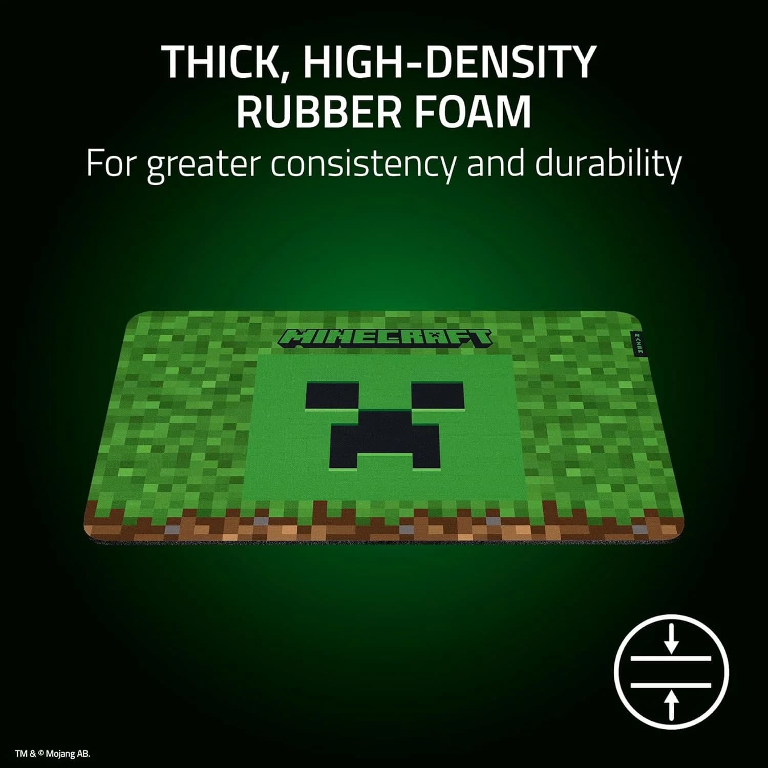 Razer Gigantus V2 Medium Gaming Mouse Pad - Minecraft Edition - Soft Surface for Precision and Contro — thumbnail 5 of 8