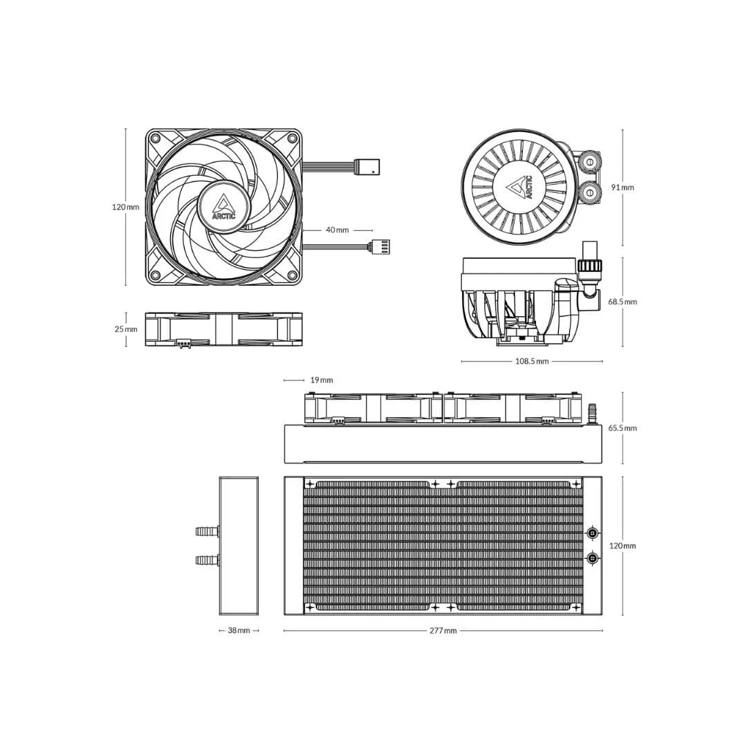 Arctic Liquid Freezer III 240 A-RGB - Black — thumbnail 5 of 7