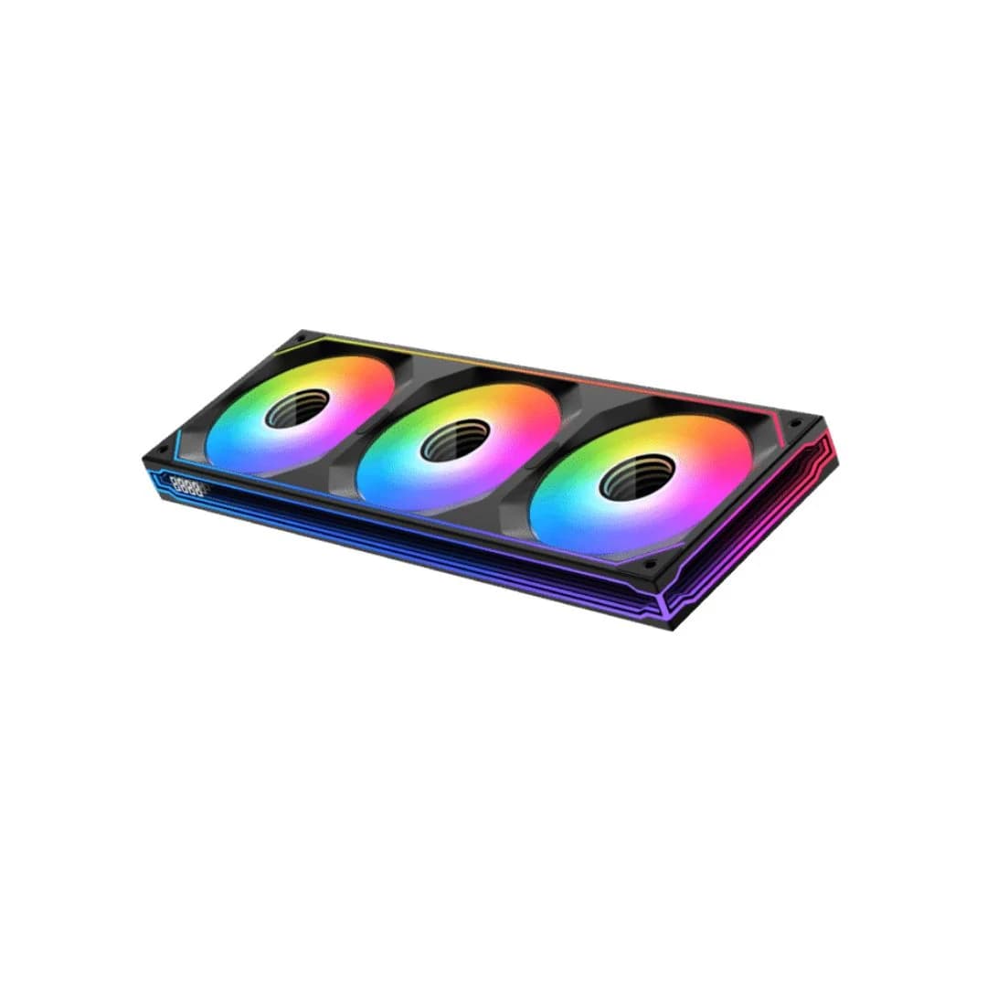 XIGMATEK INFINITY SF360 Digital 120mm 3-Fan Pack - Black — thumbnail 4 of 5