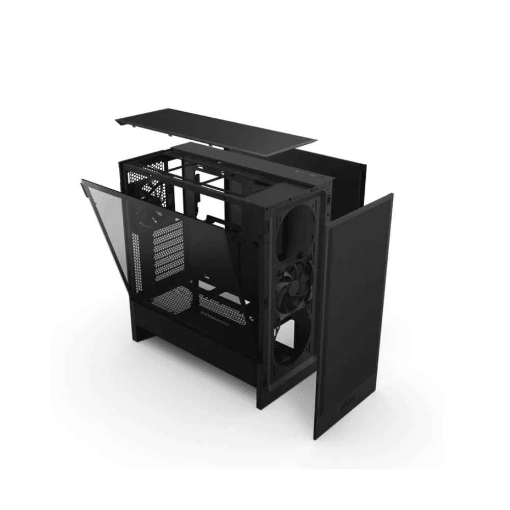 NZXT H5 FLOW RGB EDITION ATX MID TOWER  CASE 2024-BLACK — thumbnail 6 of 7