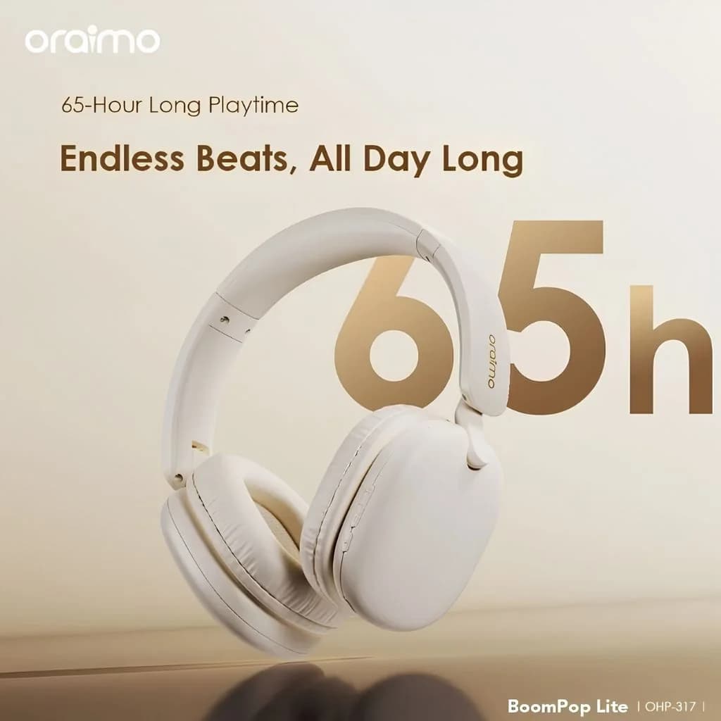 Oraimo Boom Pop Lite Wireless Headset - Light Gold — thumbnail 2 of 3