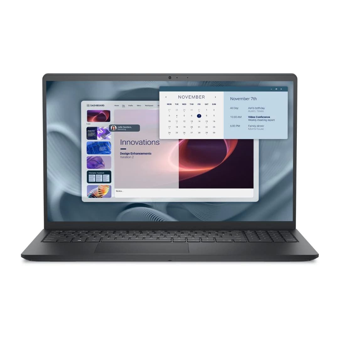 Dell Pro 15 Essential PV15250 - (RPLU-004-P) Intel Core™ 3-100U, RAM 8GB, SSD 512GB, Intel UHD Graphics, 15.6 Inch FHD IPS, Black — thumbnail 1 of 6