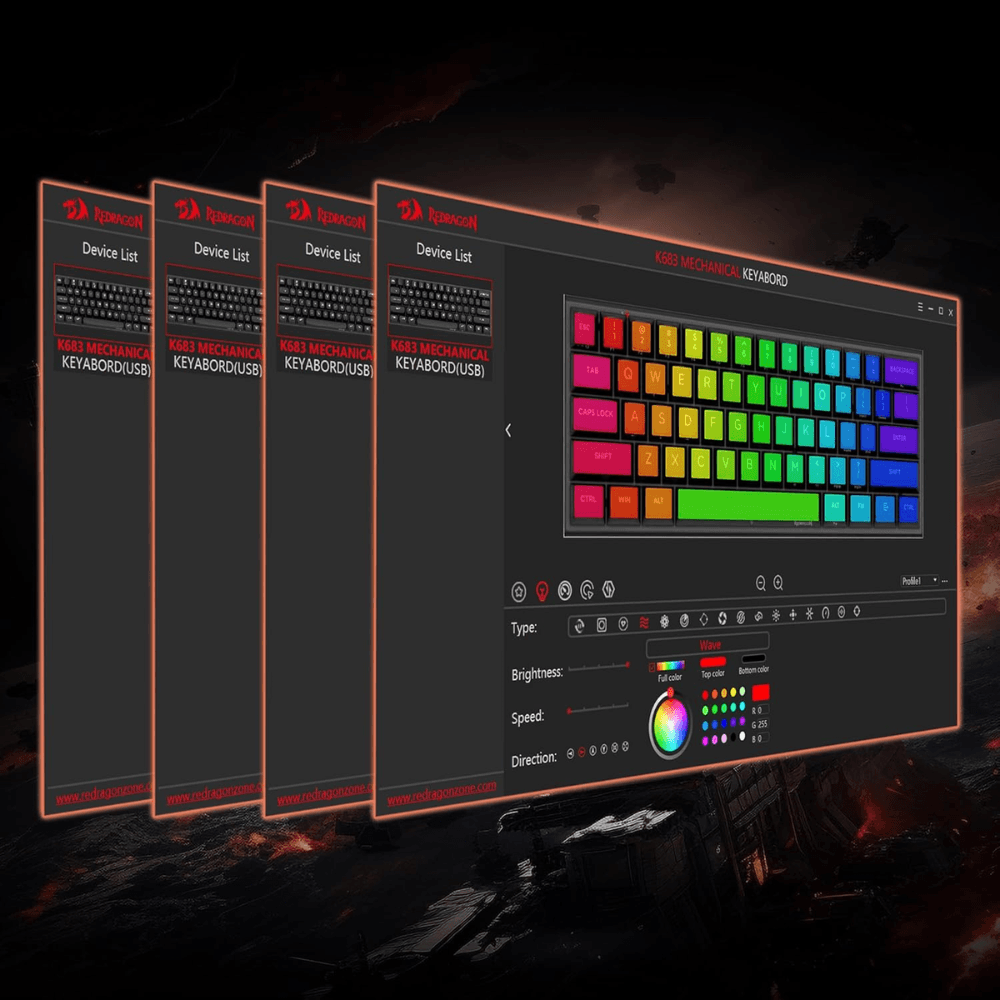 REDRAGON FIDD K683 Magnetic Hall Effect Gaming Keyboard — thumbnail 7 of 7