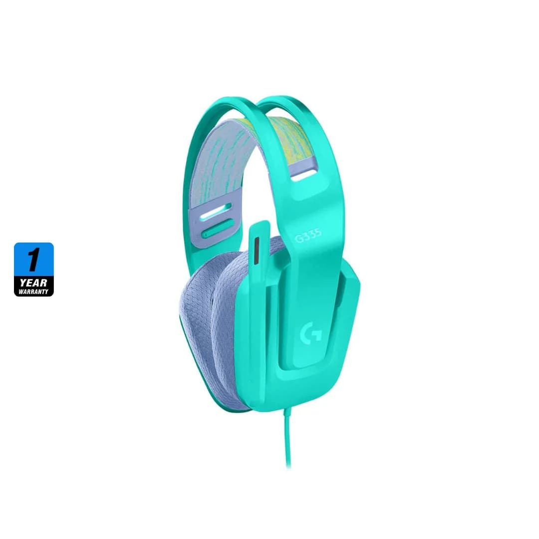 Logitech G335 Wired Gaming Headset - Mint — thumbnail 2 of 4