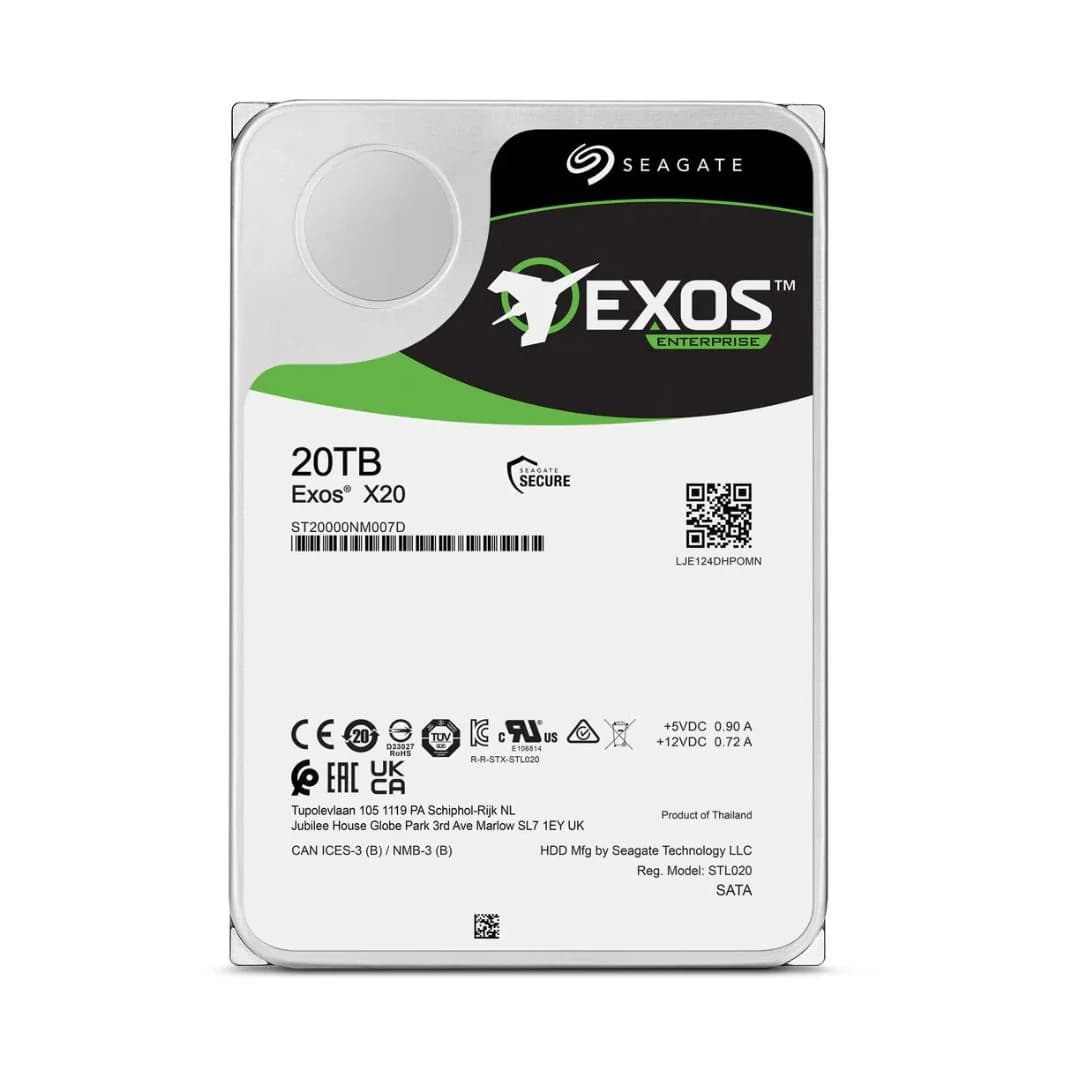 Seagate Exos 3.5 Internal Storage HDD - 20TB — thumbnail 2 of 3
