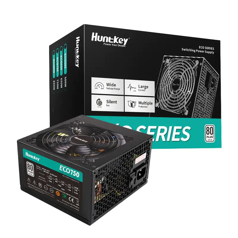 Huntkey ECO750 750 W 80 PLUS ATX Power Supply — thumbnail 1 of 5