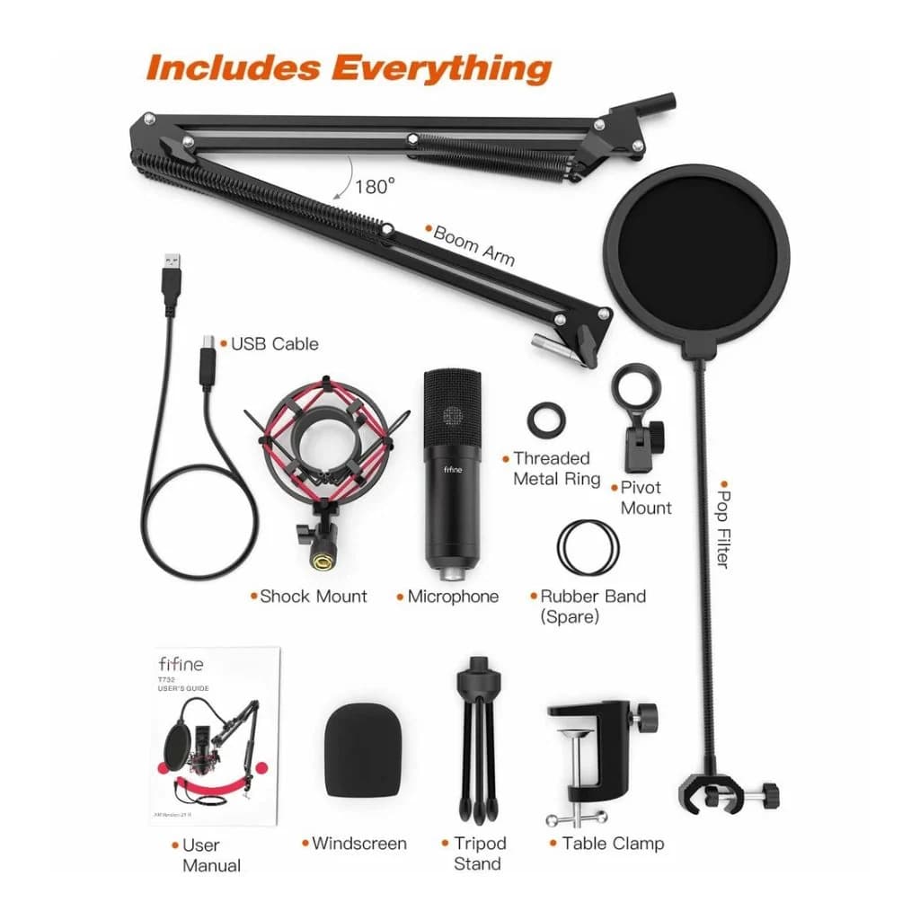 FIFINE T732 - USB Condenser Microphone — thumbnail 3 of 6