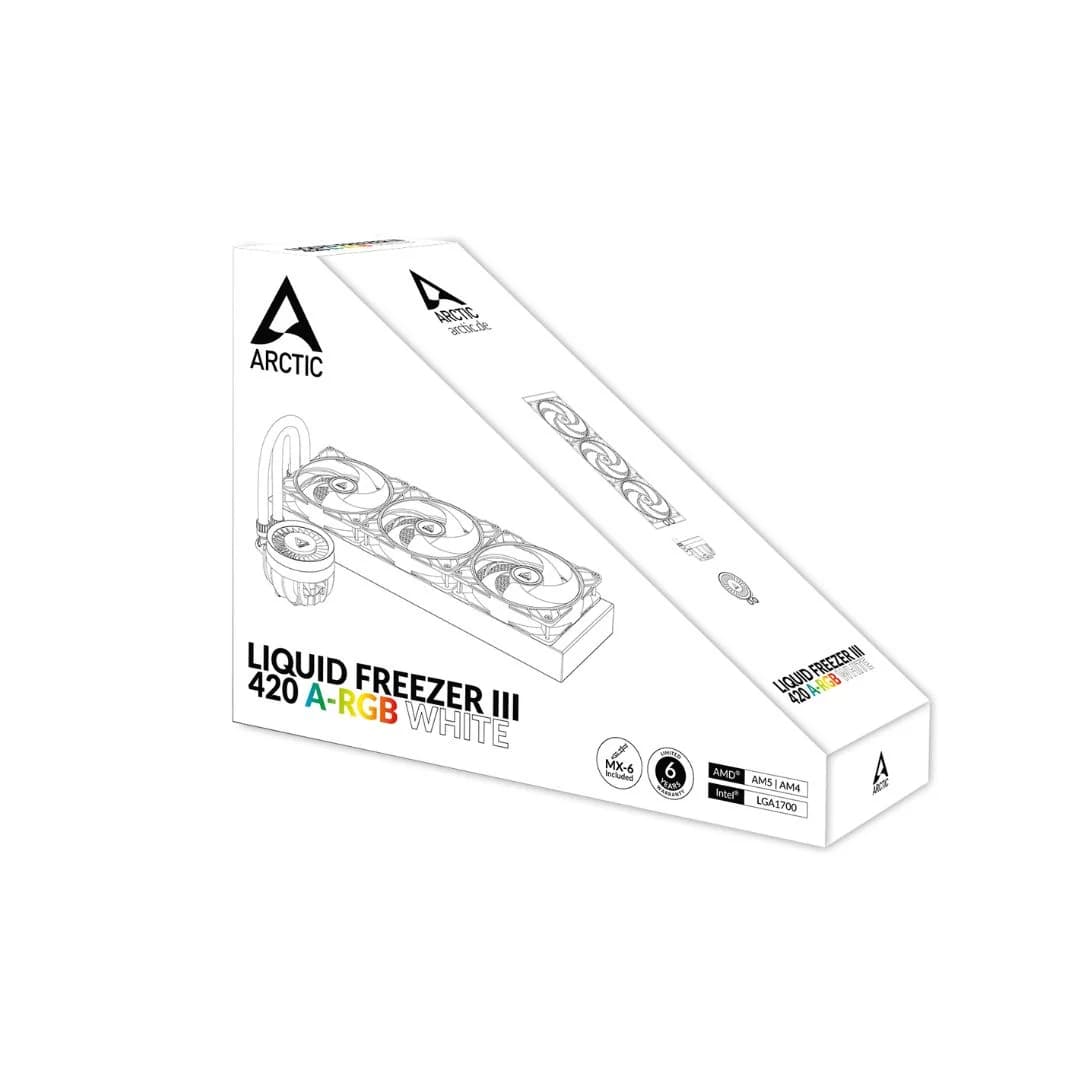 Arctic Liquid Freezer III 420 A-RGB - White — thumbnail 5 of 7