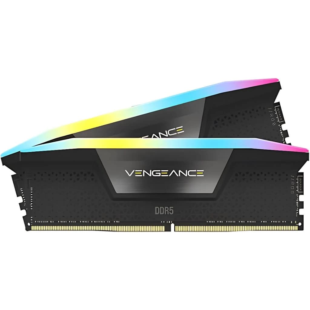 Corsair Vengeance RGB 64GB (2×32GB) DDR5 6000MHz CL38 Desktop Memory - Black — thumbnail 2 of 5