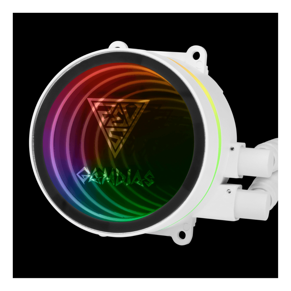 GAMDIAS FAN COOLING LIQUID CHIONE M3-240 120mm RGB WHITE — thumbnail 4 of 5