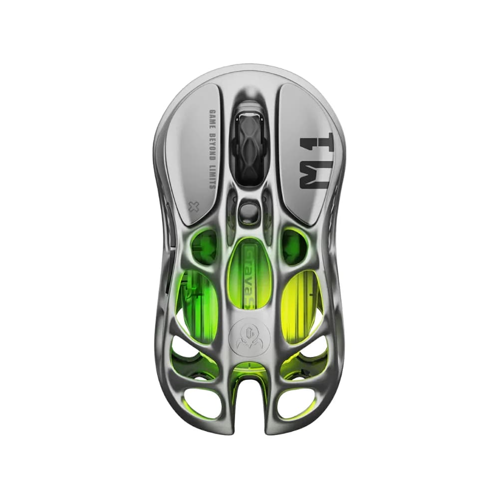 GravaStar Mercury M1 Pro Gaming Mouse - Gunmetal Gray