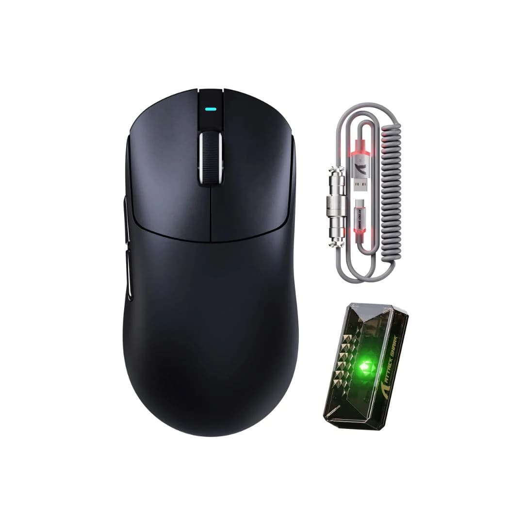 ATTACK SHARK X8 Ultimate Wireless Gaming Mouse - Black