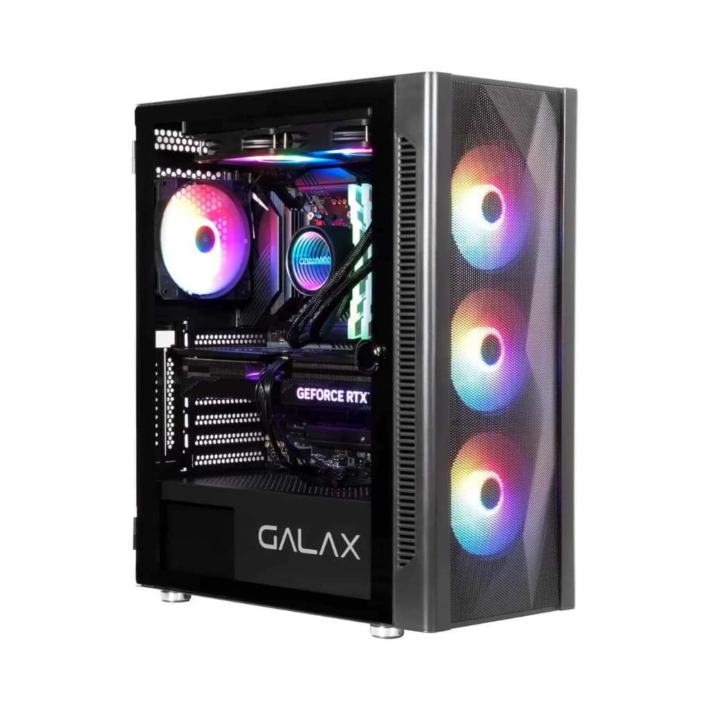 GALAX Revolution 06 RGB Computer Case with 4 Fans - Black — thumbnail 1 of 4