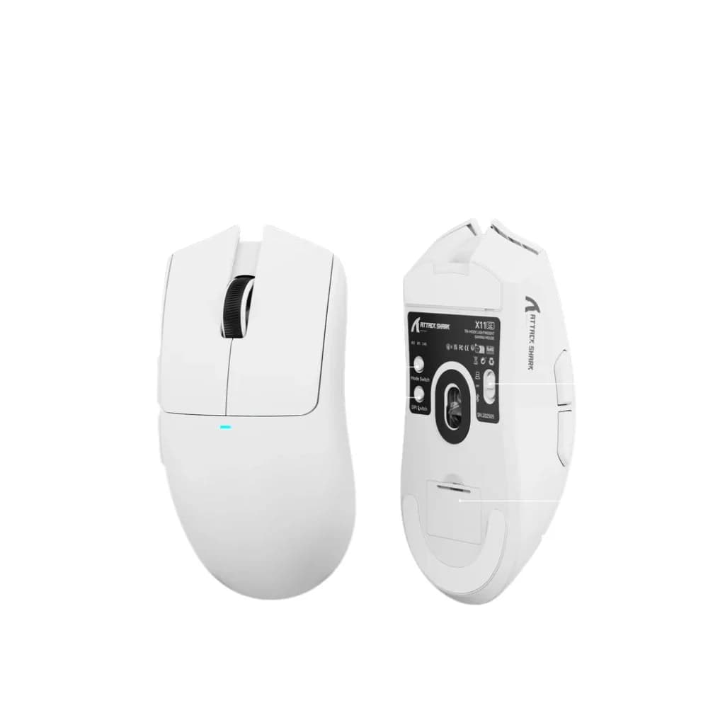 ATTACK SHARK X11 SE Wireless Gaming Mouse - White — thumbnail 2 of 4